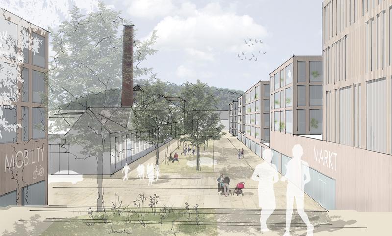 Bild SLL Skizze Eingang Hauptstraße K9Architekten
